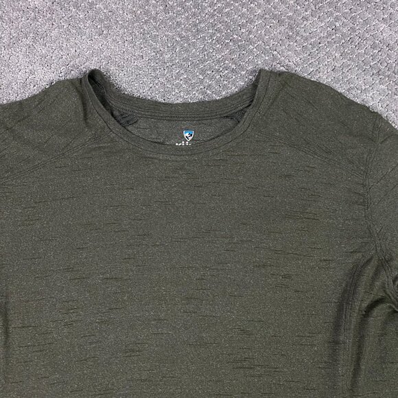 Kuhl Shirt Men's Large Green Intent Krew Long Sleeve Base Layer Hiking Outdoor - Picture 2 of 11